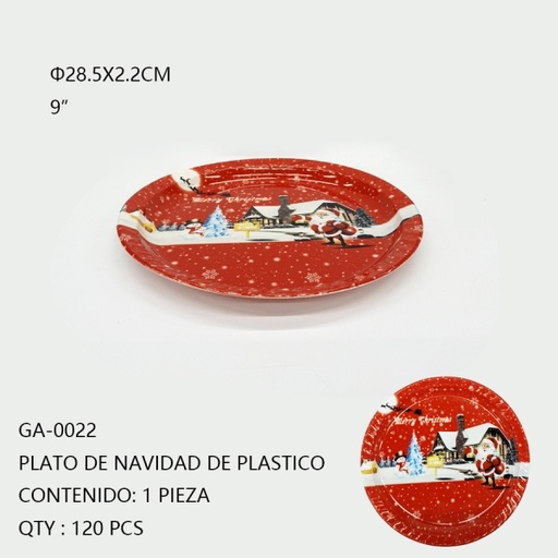 [GA-0022 [120 PZS/CAJA]] [GA-0022]CHAROLA DE NAVIDAD