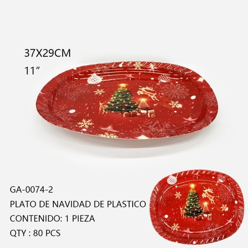 [GA-0074-2 [80 PZS/CAJA]] [GA-0074-2]CHAROLA DE NAVIDAD