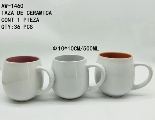 [AW-1460 [36 PZS/CAJA]] [AW-1460]TAZA DE CERAMICA