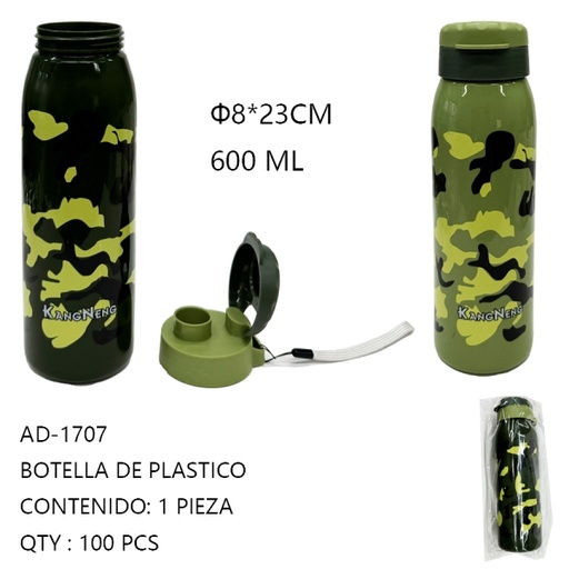 [AD-1707 [100 PZS/CAJA]] [AD-1707]BOTELLA DE PLASTICO
