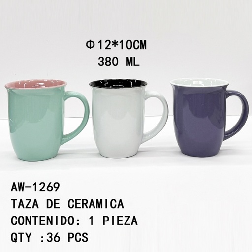 [AW-1269 [36 PZS/CAJA]] [AW-1269]TAZA DE CERAMICA