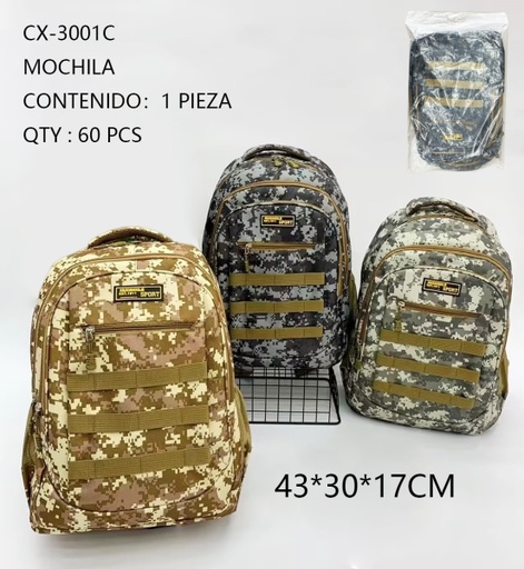 [CX-3001C [60 PZS/CAJA]] [CX-3001C]MOCHILA