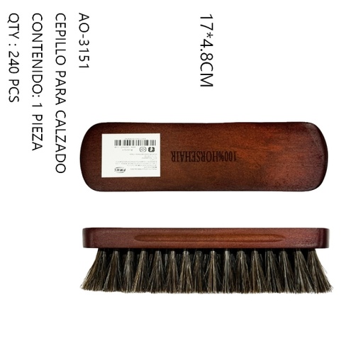 [AO-3151 [240 PZS/CAJA]] [AO-3151]CEPILLO PARA CALZADO