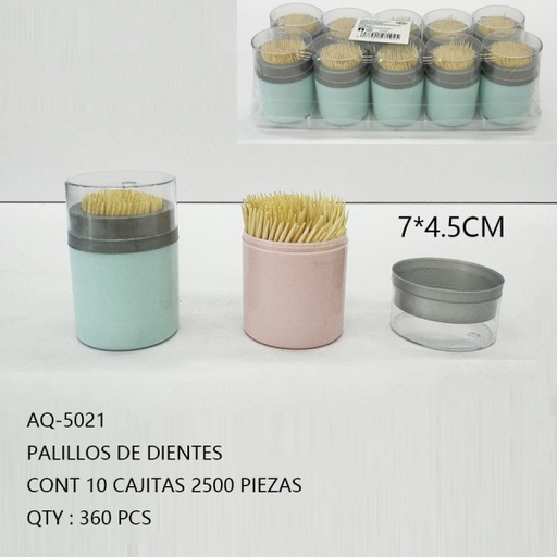 [AQ-5021 [360 PZS/CAJA]] [AQ-5021]PALILLOS DE DIENTES
