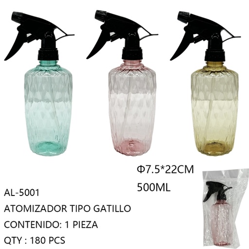 [AL-5001 [180 PZS/CAJA]] [AL-5001]ATOMIZADOR TIPO GATILLO