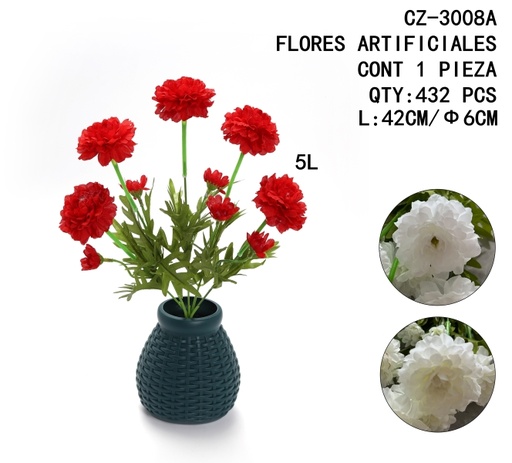 [CZ-3008A [432 PZS/CAJA]] [CZ-3008A]FLORES ARTIFICIALES