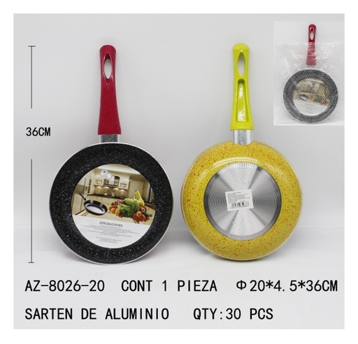 [AZ-8026-20 [30 PZS/CAJA]] [AZ-8026-20]SARTEN DE ALUMINIO