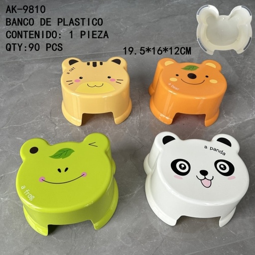 [AK-9810 [90 PZS/CAJA]] [AK-9810]BANCO DE PLASTICO