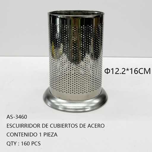 [AS-3460 [160 PZS/CAJA]] [AS-3460]ESCUIRRIDOR DE CUBIERTOS DE ACERO