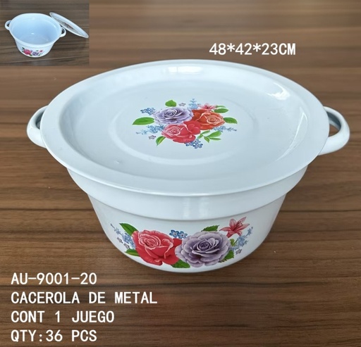 [AU-9001-20 [36 PZS/CAJA]] [AU-9001-20]CACEROLA DE METAL