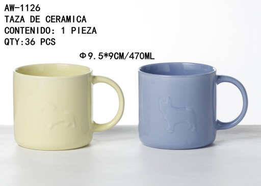 [AW-1126 [36 PZS/CAJA]] [AW-1126]TAZA DE CERAMICA