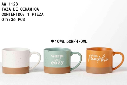 [AW-1128 [36 PZS/CAJA]] [AW-1128]TAZA DE CERAMICA