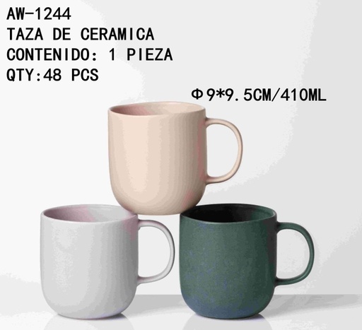 [AW-1244 [48 PZS/CAJA]] [AW-1244]TAZA DE CERAMICA