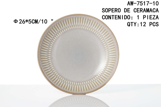 [AW-7517-10 [12 PZS/CAJA]] [AW-7517-10]SOPERO DE CERAMACA