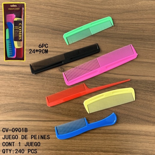 [CV-0901B [240 PZS/CAJA]] [CV-0901B]JUEGO DE PEINES