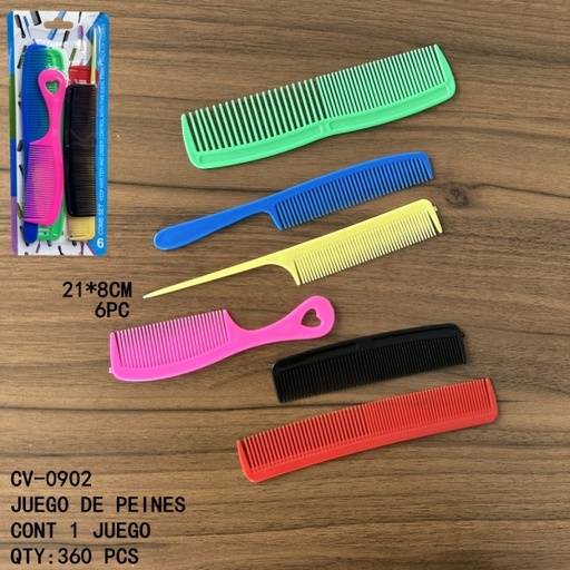 [CV-0902 [360 PZS/CAJA]] [CV-0902]JUEGO DE PEINES