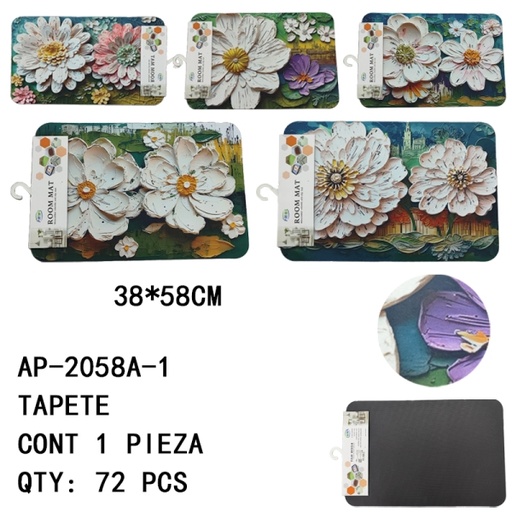 [AP-2058A-1 [72 PZS/CAJA]] [AP-2058A-1]TAPETE