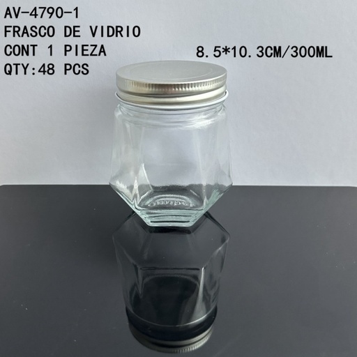 [AV-4790-1 [48 PZS/CAJA]] [AV-4790-1]FRASCO DE VIDRIO