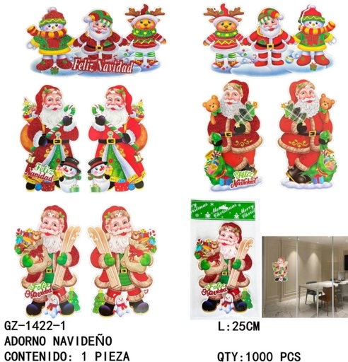 [GZ-1422-1 [1000 PZS/CAJA]] [GZ-1422-1]ADORNO NAVIDEÑO