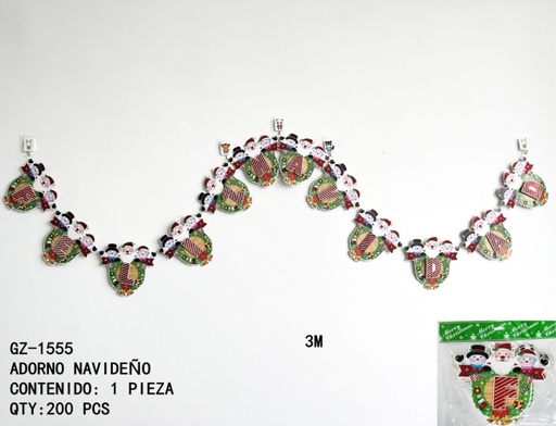 [GZ-1555 [200 PZS/CAJA]] [GZ-1555]ADORNO NAVIDEÑO