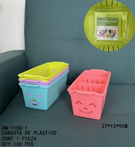 [AM-7158-1 [160 PZS/CAJA]] [AM-7158-1]CANASTA DE PLASTICO