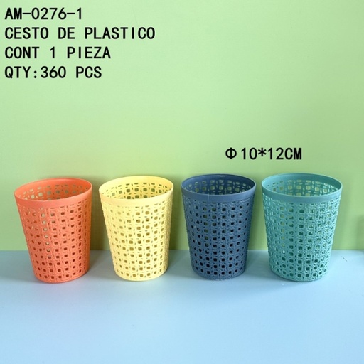 [AM-0276-1 [360 PZS/CAJA]] [AM-0276-1]CESTO DE PLASTICO
