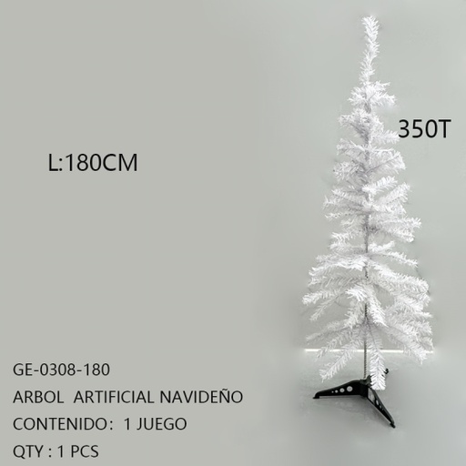 [GE-0308-180 [1 PZS/CAJA]] [GE-0308-180]ARBOL  ARTIFICIAL NAVIDEÑO 180CM