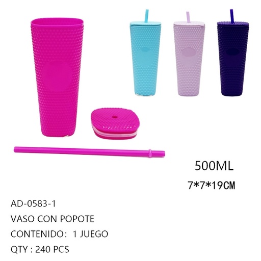 [AD-0583-1 [240 PZS/CAJA]] [AD-0583-1]VASO CON POPOTE
