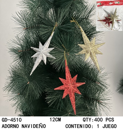 [GD-4510 [100 PZS/CAJA]] [GD-4510]ADORNO NAVIDEÑO