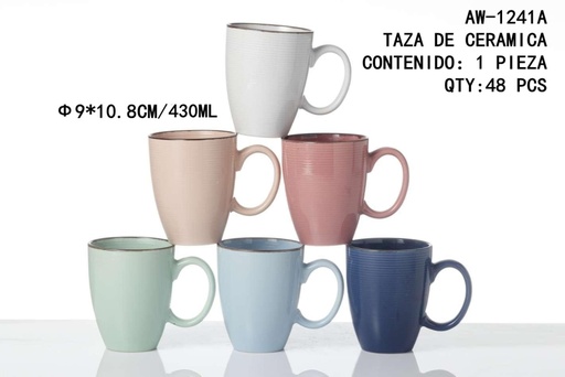 [AW-1241A [48 PZS/CAJA]] [AW-1241A]TAZA DE CERAMICA