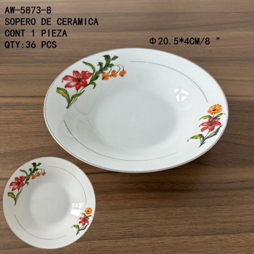 [AW-5873-8 [36 PZS/CAJA]] [AW-5873-8]SOPERO DE CERAMICA