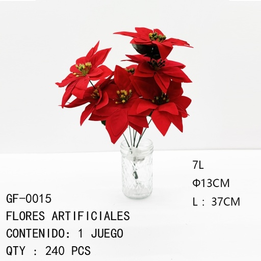 [GF-0015 [240 PZS/CAJA]] [GF-0015]FLORES ARTIFICIALES 