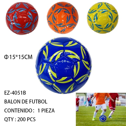 [EZ-4051B [200 PZS/CAJA]] [EZ-4051B]BALON DE FUTBOL 