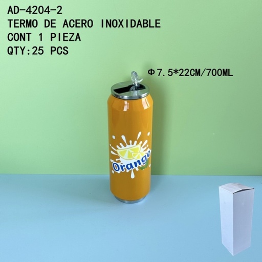 [AD-4204-2 [25 PZS/CAJA]] [AD-4204-2]TERMO DE ACERO INOXIDABLE 