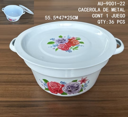 [AU-9001-22[36PZS/CAJA]] [AU-9001-22]CACEROLA DE METAL 