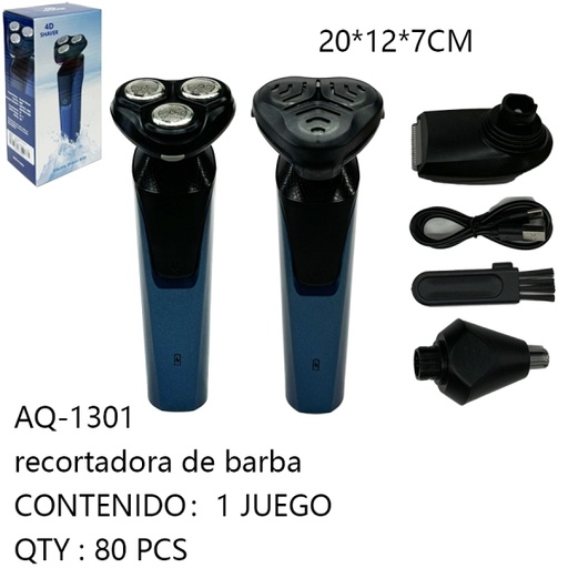 [AQ-1301[80PZS/CAJA]] [AQ-1301] recortadora de barba 