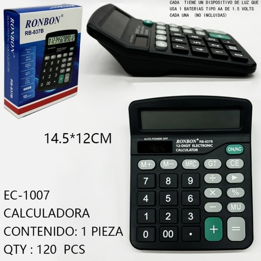 [EC-1007[120PZS/CAJA]] [EC-1007]CALCULADORA 