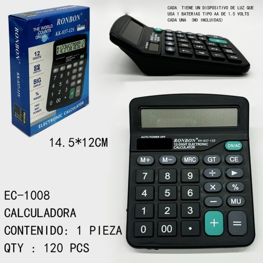 [EC-1008[120PZS/CAJA]] [EC-1008]CALCULADORA 