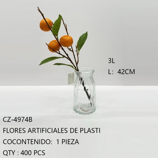 [CZ-4974B[400PZS/CAJA]] [CZ-4974B]FLORES ARTIFICIALES DE PLASTICO 