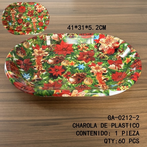 [GA-0212-2[60PZS/CAJA]] [GA-0212-2]CHAROLA DE PLASTICO 