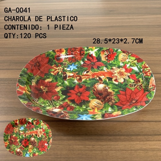 [GA-0041[120PZS/CAJA]] [GA-0041]CHAROLA DE PLASTICO 