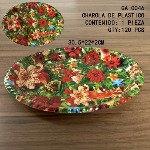 [GA-0046[120PZS/CAJA]] [GA-0046]CHAROLA DE PLASTICO 