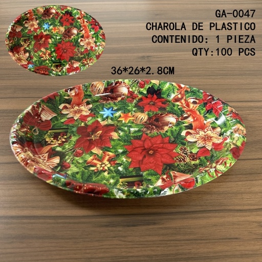 [GA-0047[100PZS/CAJA]] [GA-0047]CHAROLA DE PLASTICO 