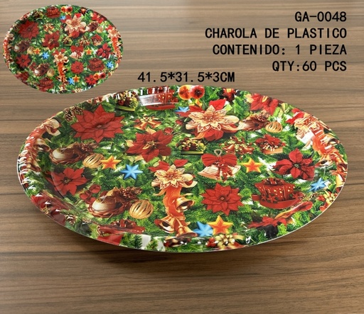 [GA-0048[60PZS/CAJA]] [GA-0048]CHAROLA DE PLASTICO 