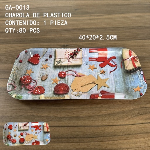 [GA-0013[80PZS/CAJA]] [GA-0013]CHAROLA DE PLASTICO 