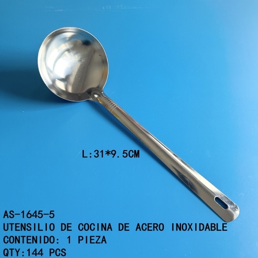 [AS-1645-5[144PZS/CAJA]] [AS-1645-5] UTENSILIO DE COCINA DE ACERO INOXIDABLE 