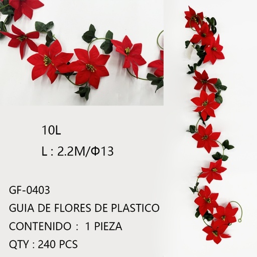 [GF-0403[240PZS/CAJA]] [GF-0403]GUIA DE FLORES DE PLASTICO 