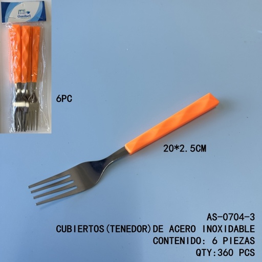 [AS-0704-3[360PZS/CAJA]] [AS-0704-3]CUBIERTOS(TENEDOR)DE ACERO INOXIDABLE 