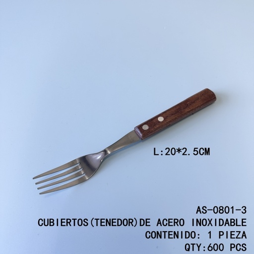 [AS-0801-3[600PZS/CAJA]] [AS-0801-3]CUBIERTOS(TENEDOR)DE ACERO INOXIDABLE 