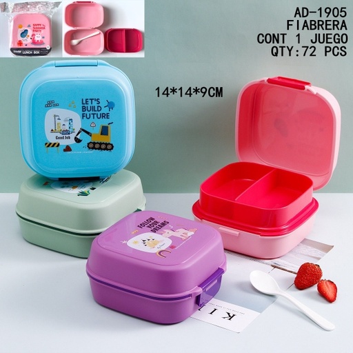 [AD-1905[72PZS/CAJA]] [AD-1905]LONCHERA CON CUCHARA 
